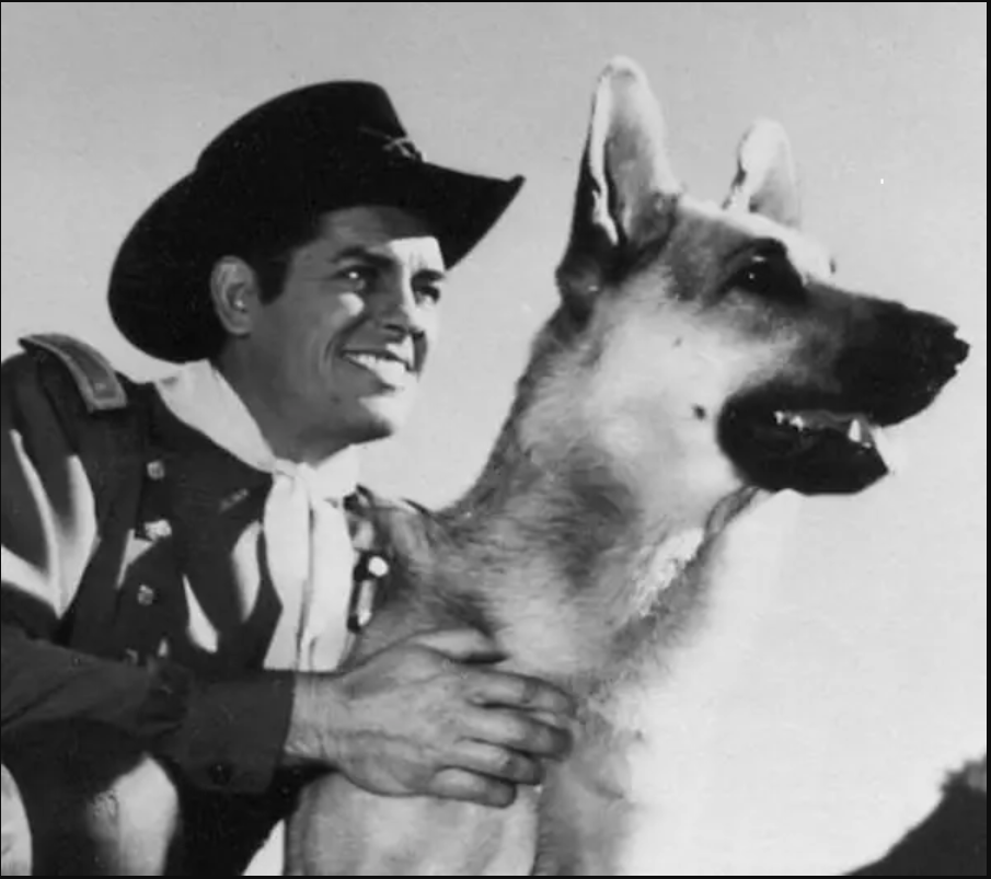 Rin-Tin-Tin (the dog) and Duncan Lee (its owner)